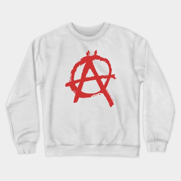 Anarchy (Red) Crewneck Sweatshirt by TheActionPixel